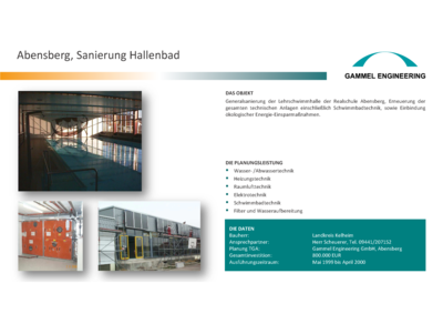 Abensberg Sanierung Hallenbad
