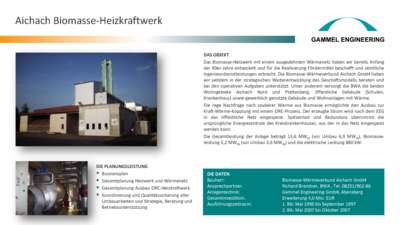 Aichach Biomasse-HKW mit ORC