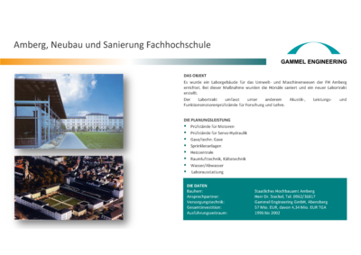 Amberg Neubau und Sanierung FH