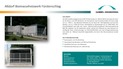 Altdorf Biomasse-Heizwerk Fürstenschlag