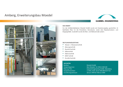 Amberg Erweiterungsbau Fa. Moedel