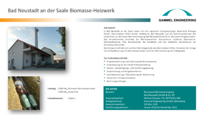 Bad Neustadt an der Saale Biomasse-Heizwerk