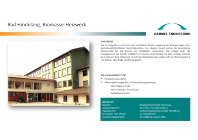 Bad Hindelang Marktgemeinde Biomasse-Heizwerk