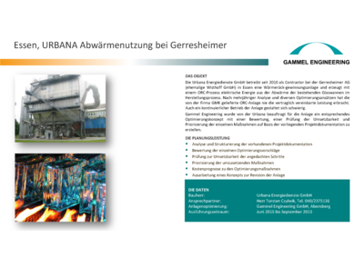 Essen Sanierungsbetrachtung Fa. Gerresheimer im Auftrag von URBANA