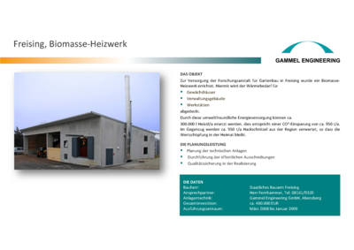 Freising Biomasse-Heizwerk