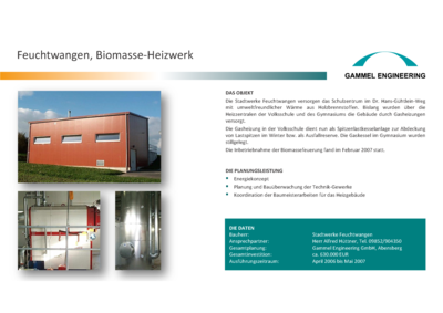 Feuchtwangen Biomasse-Heizwerk Schulzentrum