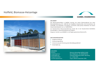 Hollfeld Bioimasse-Heizanlage