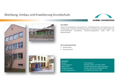 Mainburg Umbau und Erweiterung Grundschule