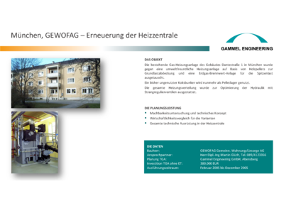 München Erneuerung Heizzentrale Dantestraße