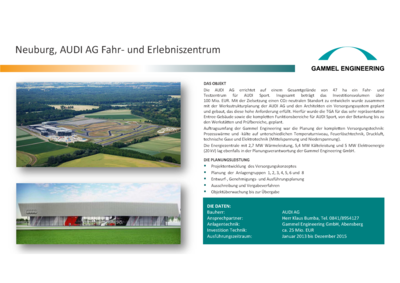 Neuburg AUDI AG Fahr- und Präsentationsgelände