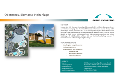 Obernsees Biomasse-Heizanlage