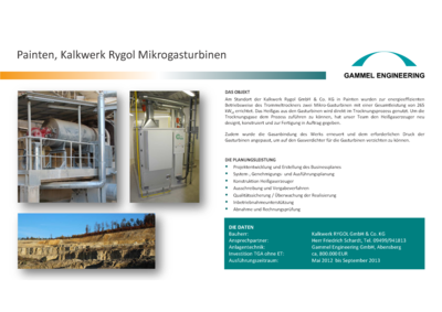 Painten Mikrogasturbine Kalkwerk Rygol