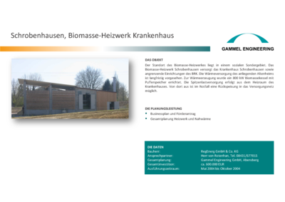 Schrobenhausen Biomasse-Heizwerk Kreiskrankenhaus