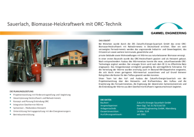 Sauerlach Biomasse-HKW Zukunfts Energie